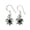 Black Onyx, variant on Real 925 Sterling Silver Dangle Drop Earrings For Women, Genuine Turquoise Pear Gemstone Beautiful Handcrafted December Birthstone Earrings