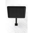 thumbnail image 3 of Kingston Brass K251A0CK Shower Scape 9-5/8" Square Shower Head with Shower Arm, Matte Black, 3 of 5