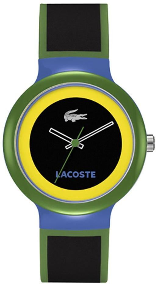 lacoste green silicone watch