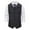 Black, variant on VSSSJ Men's Four Season Suit Vest Slim Fit Striped Button Down Sleeveless Lapel Collar Waistcoat Casual Stylish Wedding Party Vest with Pocket Black L