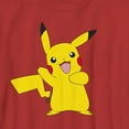 thumbnail image 2 of Boy's Pokemon Pikachu Happy Dance Graphic Tee Red Small, 2 of 4
