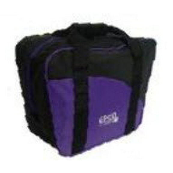 EPCO BuyBocceBalls Listing - 2 ball (with shoes) Aurora Soft Pack Bowling (Candlepin or Duckpin) Ball Bag - Black & Purple