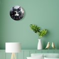thumbnail image 4 of 10 Inch Wall Clock Battery Operated Silent Clock Decorative for Office, Kitchen, Outdoor, Living Room，Black Cat Kitten Maine Coon Animal Creative, 4 of 4