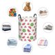 thumbnail image 4 of Balery Hand Drawn Watermelon Cesta de ropa redonda con asas, impermeable, independiente, para ropa, juguetes, dormitorio y familia-Medium, 4 of 6