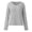 Sweaters Grey, variant on Pullover Sweaters For Women Summer French Retro Lazy Loose Long Sleeve Hollow Thin Knit Sun Protection Top Fall Sweater Grey One Size