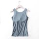 thumbnail image 5 of Camisola de manga corta para mujer con almohadilla para el pecho, sin aros de acero, ropa interior para yoga, pijamas deportivos para mujer, 5 of 6