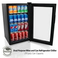 Nutrichef Compact Beverage Fridge Cooler Wine Bottle & Can Beverage
