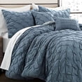 thumbnail image 3 of Lush Decor Shabby Chic Ravello, Full/Queen, Stormy Blue, 3 of 5