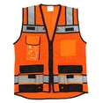 thumbnail image 3 of Chaleco de seguridad REXZUS Engineer de malla reflectante naranja XXL, 3 of 7