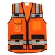 thumbnail image 3 of Chaleco de seguridad REXZUS Engineer de malla reflectante naranja XXL, 3 of 7