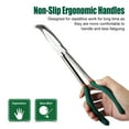 thumbnail image 3 of SPEEDWOX Long Reach Bent Nose Pliers 10 Inches 90 Degree Intermeshed Teeth Precision Fine Pliers for Hard to Reach Narrow Spaces High Leverage Reduce Efforts Non-slip Handle, 3 of 7