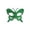 A004- Green, variant on Butterfly Mask Glitter Masquerade Eye Mask 6 Inch Blue Glitter Mask for Masquerade Party Halloween Accessory Themed Event Party Fancy Dress Mask, 1 Pack