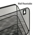 thumbnail image 5 of Mind Reader 4-Tier Vertical File Storage, Desktop Organizer, Wall Mount, Office, Metal Mesh, Black, 5 of 7