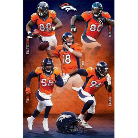 Posterazzi TIARP13520 Denver Broncos - Team 2014 Poster Print - 24 x 36 in.