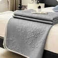 thumbnail image 6 of Qocolhg Knitted Summer Cooler Quilt Twin Size - Cooling Blankets for Hot Sleepers, Skin-friendly Plain Printed Washed Cotton Summer Quilt, Bedding Soft Coverlet Quilts for Kids, 71x79 inch,Dark Gray, 6 of 6