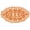 Orange, variant on BomHCS 21 Inch Length Oval Lace Crochet Flowers Doilies Tablecloth Placemat Washable Kitchen Vase Doily