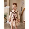 thumbnail image 5 of RUINIXCW Baby Girl Football Set Embroidered Long Sleeve Romper Tulle Skirt Headband, 5 of 8