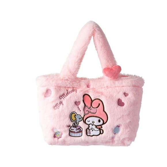 POINTERTECK Sanrio Grand Sac Fourre-Tout Format Sacs en Peluche Kawaii Peluche Poupée Anime Femmes Sacs à Main Cadeau Cadeau