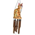 thumbnail image 1 of Orange Cat Bamboo Wind Chime, 1 of 2