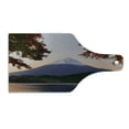 thumbnail image 2 of Mountain Cutting Board, Autumn Scenery of Hill Mountain and Lake Kawaguchi Fall Leafy Trees Photo in Dusk, Decorative Tempered Glass Cutting and Serving Board, in 3 Sizes, by Ambesonne, 2 of 5