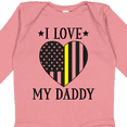 thumbnail image 4 of Inktastic Dispatcher Daddy Gold Line Emergency Boys or Girls Long Sleeve Baby Bodysuit, 4 of 5