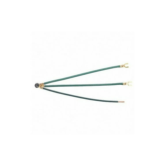 Ideal Grounding Tail, 3Wire, PT, 2Fork, Green, Pk25 30-3289
