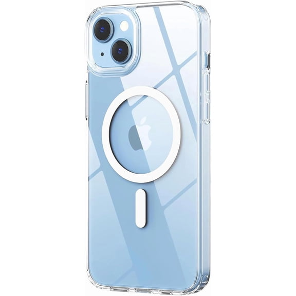 UPTECH 1 Magnetic Clear Case Compatible with iPhone 15 6.1-Inch, MagSafe Compatible, Shockproof Transparent Protective Phone Cover