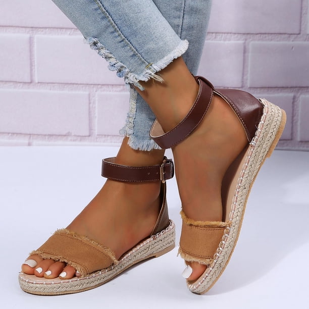 Sandalias de verano para mujer, sandalias informales para mujer, sandalias de playa romanas Wmkox8yii nm9682