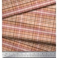 thumbnail image 2 of Soimoi Velvet Fabric Plaid Check Printed Craft Fabric by The Yard 58 Inch Wide, 2 of 3
