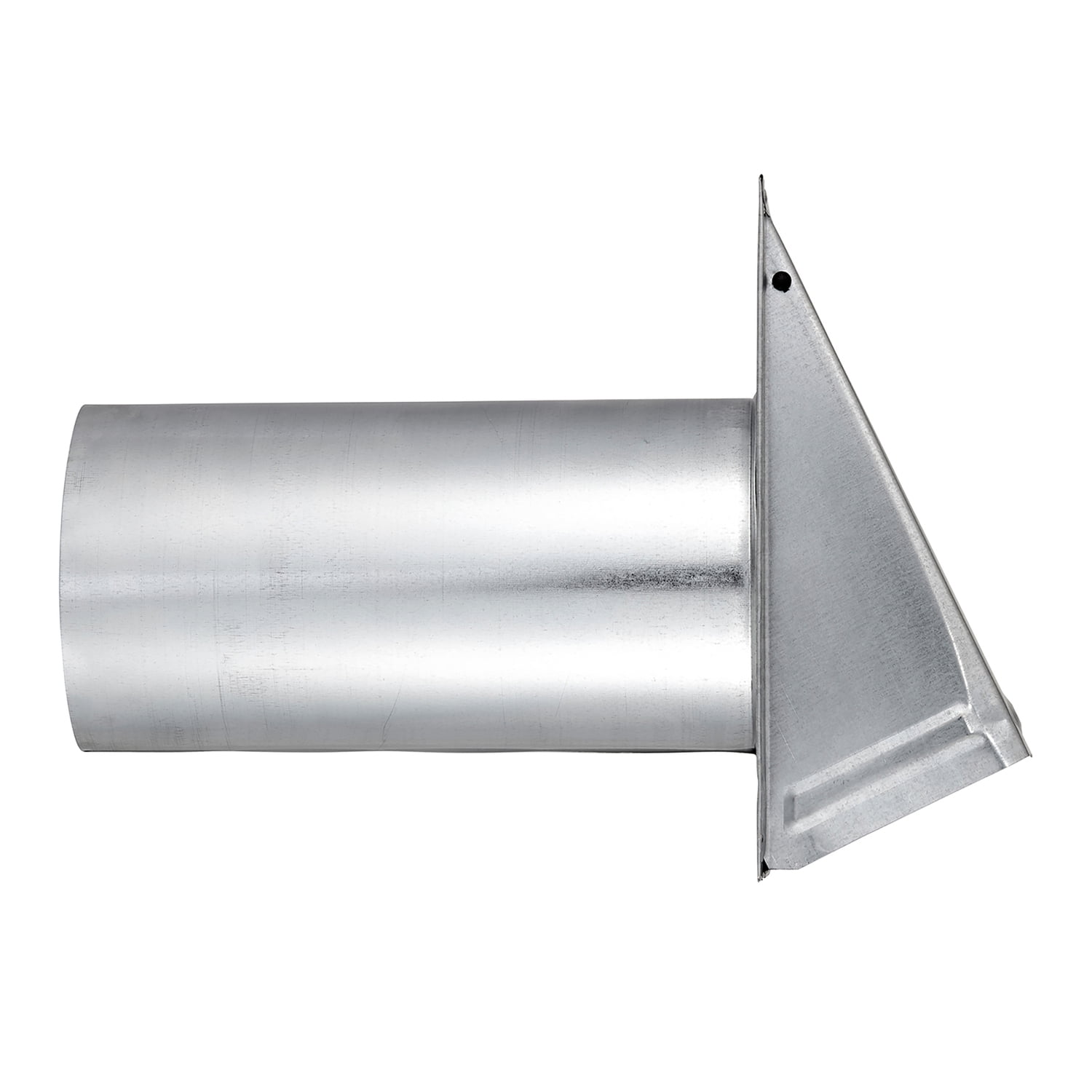 Lambro 6-In. 26-Gauge Galvanized Steel Wall Exhaust Hood Bath Vent with Damper, Wire Mesh Screen, and 11-In. Pipe, 3460GMS-11, 3460GMS-11