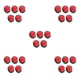 thumbnail image 1 of Flores de Loto Artificiales Advancent 5 Piezas Rojo Brillante, 1 of 6