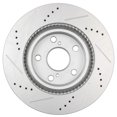 thumbnail image 4 of CCIYU Rotors Drilled Slotted Brake Rotor Disc fit for 2006-2018 for Toyota RAV4, 4 of 5