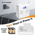 thumbnail image 5 of Reproductor de CD Portátil con Bluetooth, Diseño Vertical, Altavoces Estéreo con CD, Radio FM, Compatible con USB, AUX y Pantalla LCD, 5 of 5