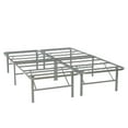 thumbnail image 1 of Linon Lowell Full Folding Platform Mattress Base in Grey Powder Coated Steel, 1 of 13