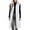 White, variant on Women's Solid Color Winter Fashion Flap Pocket Zipper Snap Down Hooded Sleeveless Jacket For Warmth