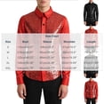 thumbnail image 4 of SeCaotees Men's Men's Long‑Sleeve Button‑Down Dress Shirt Turn‑Down Collar Glossy Splice Fabric Slim Fit For Party Nightclub Formal Occasion Shirts Black,L, 4 of 7
