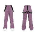 thumbnail image 4 of Valora Men's Suits Men And Women Ski Wear Winter Windproof Hooded Jacket And Pants Suitable For Casual Outdoor Ski Wear Purple XL, 4 of 4