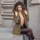 thumbnail image 2 of Chaqueta de algodón para mujer, de largo medio, más chaqueta de algodón aterciopelada, cintura suelta, chaqueta de algodón hacia abajo, 2 of 5