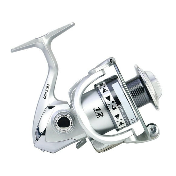 Moulinet de Pêche JK1000-7000 Série 12 BB Bobine Métallique Gauche/droite Moulinet Bateau Leurre de Pêche, Cadre Squelet en Aluminium Rigide