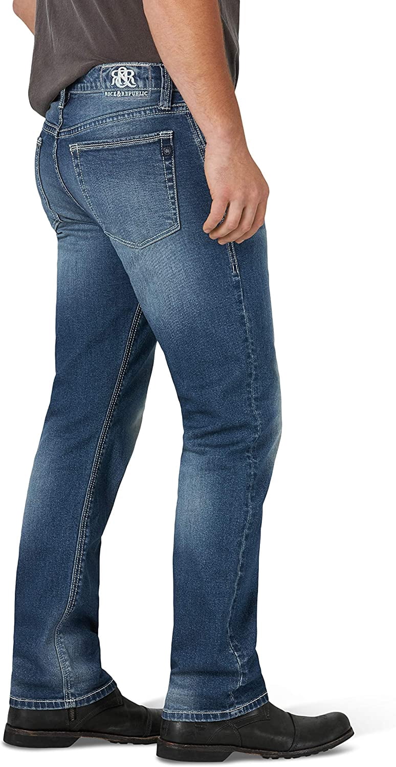 Rock & Republic Men's Straight Leg Jean with Ultra Comfort Denim