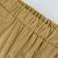 thumbnail image 6 of Fall Pants for Older Women Elastic High Waisted Pull On Corduroy Pants with Pockets Soft Comfy Loose Fit Slacks Trousers Earthy Yellow XL, 6 of 6