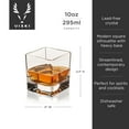 thumbnail image 4 of Viski Braque Rocks Glasses, Whiskey Drinkware Home Bar Gifts, 10oz Set of 2, 4 of 12