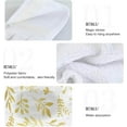 thumbnail image 5 of SKYSONIC 2 PCS Hanging Hand Towels Gold Foil Florals Hand Dry Towels for Kitchen & Bathroom,Hanging Towel Set with Hanging Loop, 12"x17", 5 of 6