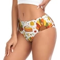 thumbnail image 2 of Balery Thanksgiving With Turkey Ropa Interior de Algodón para Mujer con Dibujo – Braguitas Cómodas y Elásticas, Estilo Clásico-Medium, 2 of 6