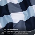 thumbnail image 2 of Bare Home Ultra-Soft Sheet Set - Premium 1800 Collection - Deep Pockets - 5-Pieces - Split King, Gingham Blue, 2 of 8