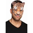 thumbnail image 2 of Máscara de tigre media, con elástico, máscara facial, máscara de animal, gato salvaje, disfraz, carnaval, fiesta temática, 2 of 3