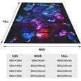 thumbnail image 3 of Ultra-Soft Microfiber Throw Blanket 330 GSM Fuzzy Fleece Blanket for Adults Kids Gift Couch, Sofa, Bed Butterfly 50"x40", 3 of 6