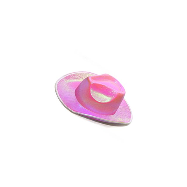 Kearding Sombrero de vaquero con purpurina brillante, sombrero de vaquero occidental de caballero nacarado colorido para Halloween, Carnaval y Navidad Kits de decoración para fiestas No. 4 Kearding HA046717-04