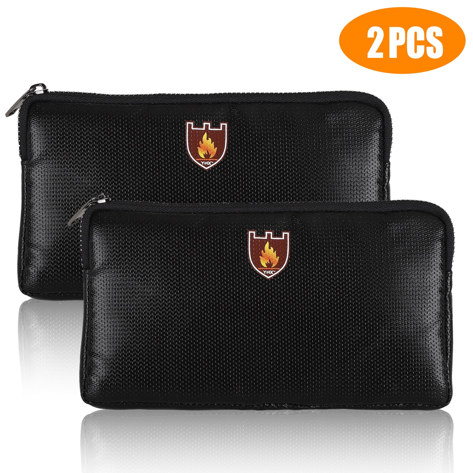 Fireproof Money & Document Bag, EEEkit 8.2"*4.7" Fire & Water Resistant