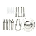 thumbnail image 2 of Ceiling Swing Hook Kit, Stainless Steel Ceiling Hook Widely Applicable With Expansion Pipes For Chandeliers, 2 of 8